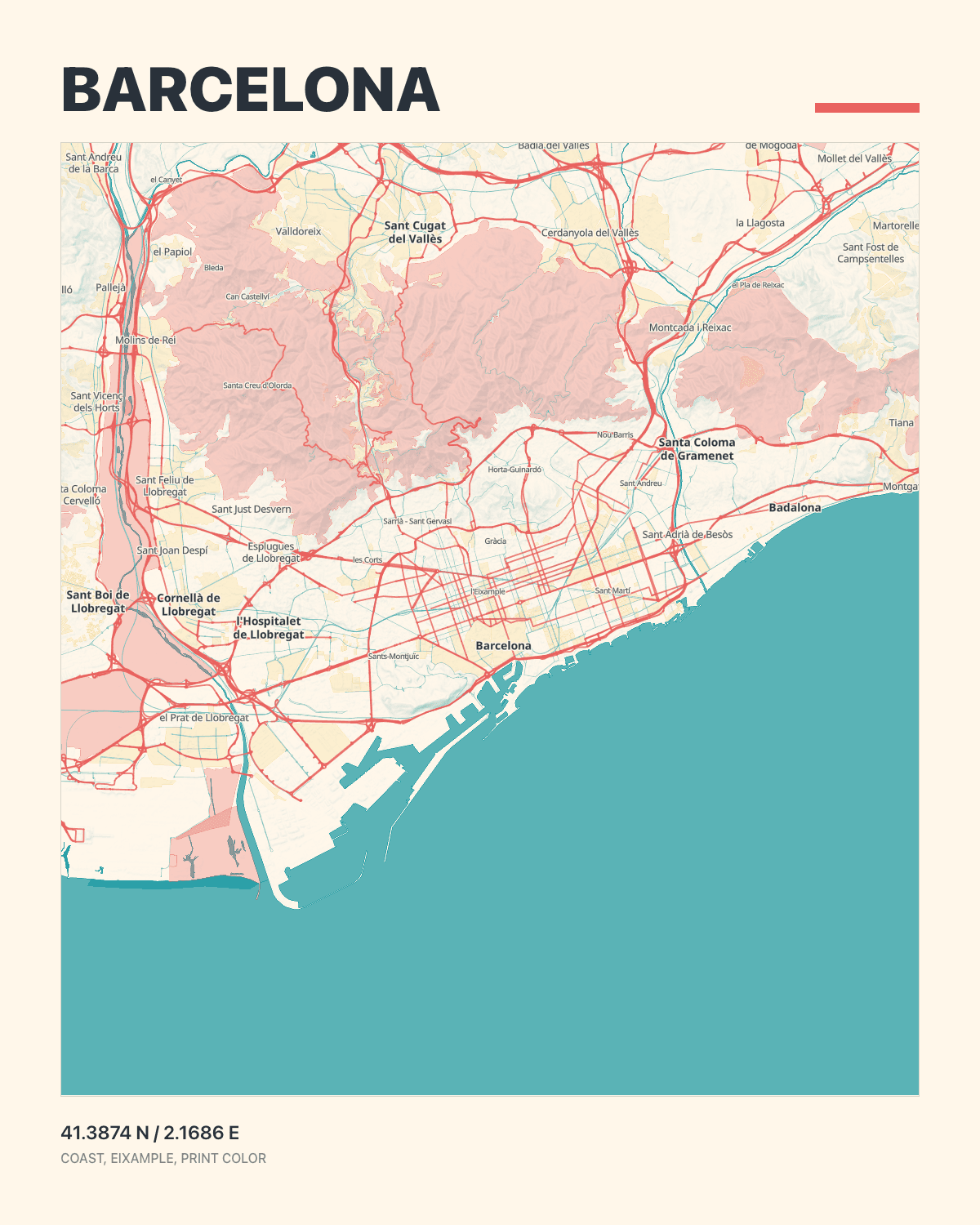 Pop Print Barcelona style preview