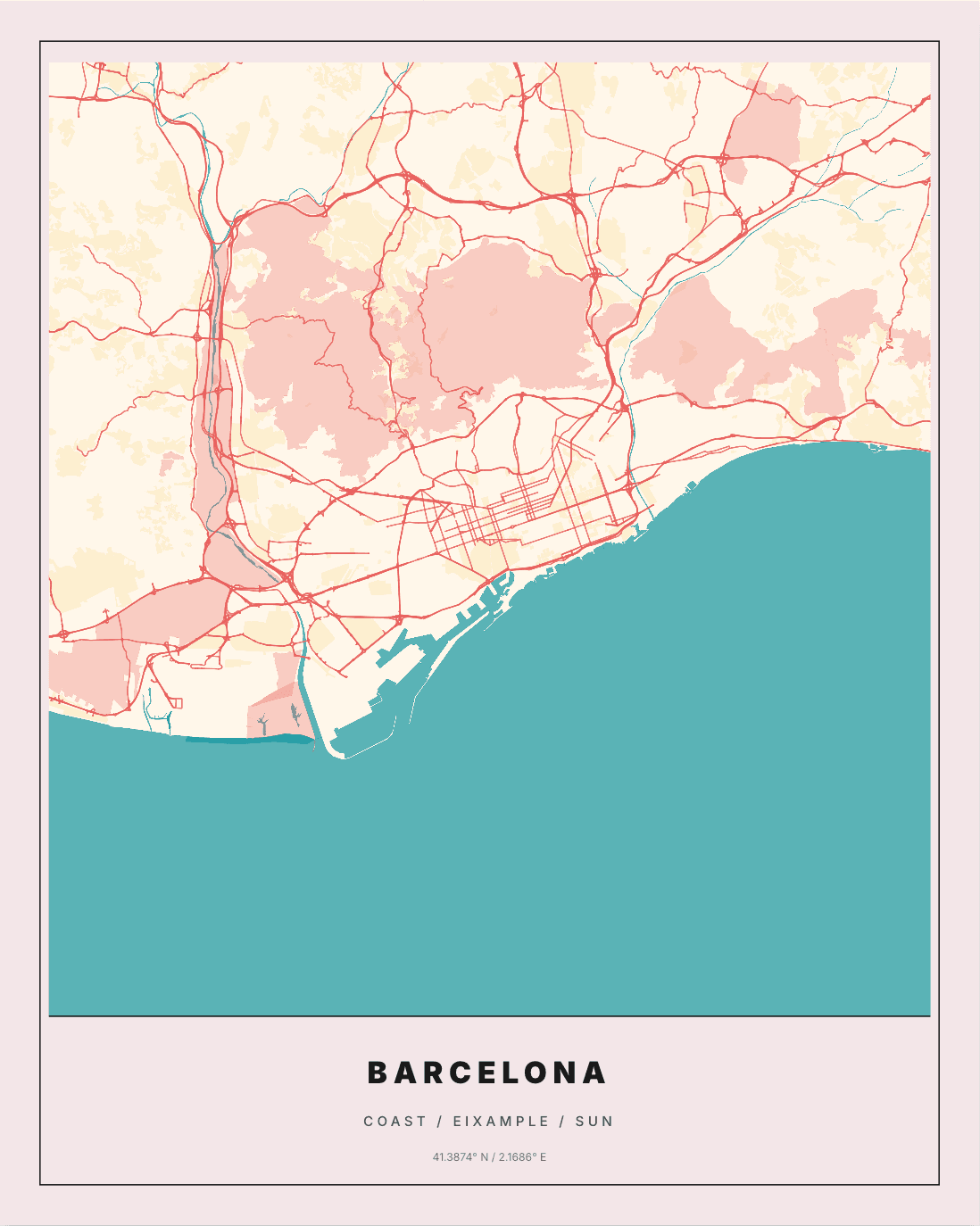 Pop Print Barcelona style preview